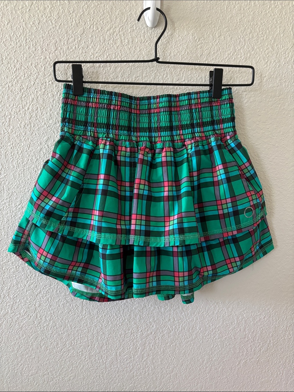 The Bubble Green Plaid Skort size Medium